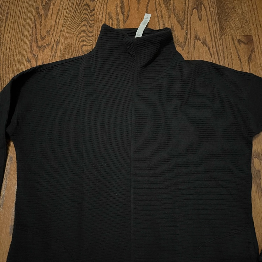 Lululemon Call for Cozy Black Ribbed Dress Size 4 - Picture 9 of 11